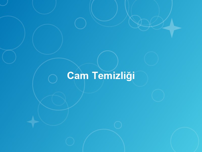 Cam & Cephe Temizliği