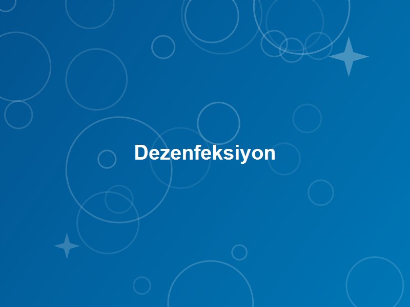Dezenfeksiyon & Ozon