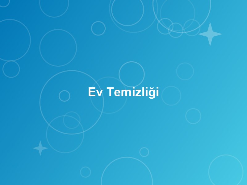 Ev Temizliği