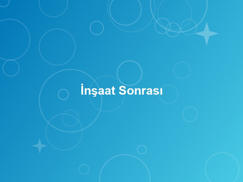 İnşaat Sonrası Temizlik